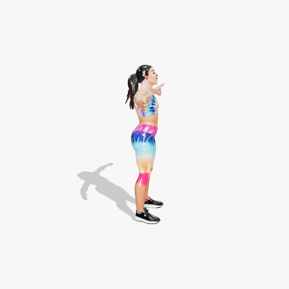 TieDye Fitness Attire model pack